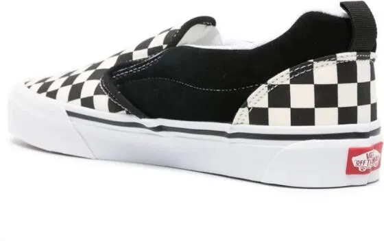 Vans Knu Slip checkboard-pattern sneakers Black