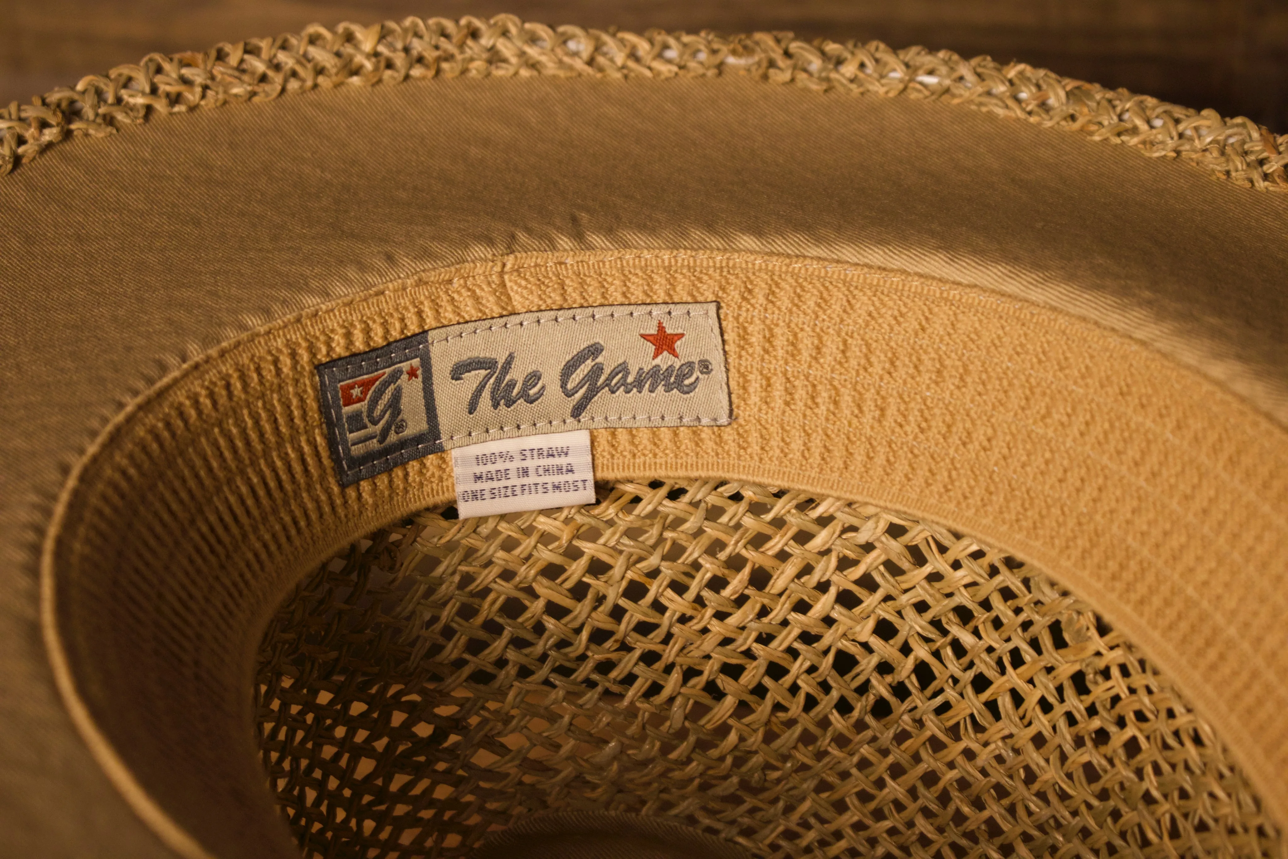 Wildwood Hat | Wildwood New Jersey Stone Colored Straw Hat |  OSFM