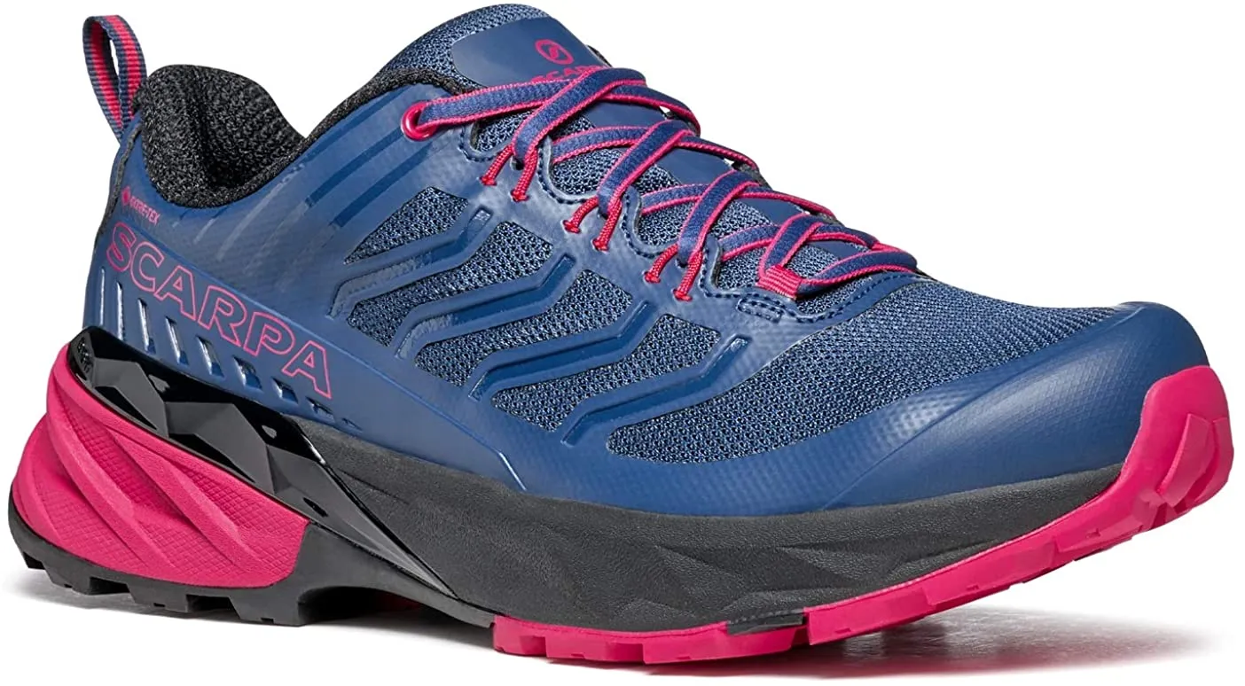 Women's Rush Gtx Trail Running Shoe - Blue/fuxia - 40.5