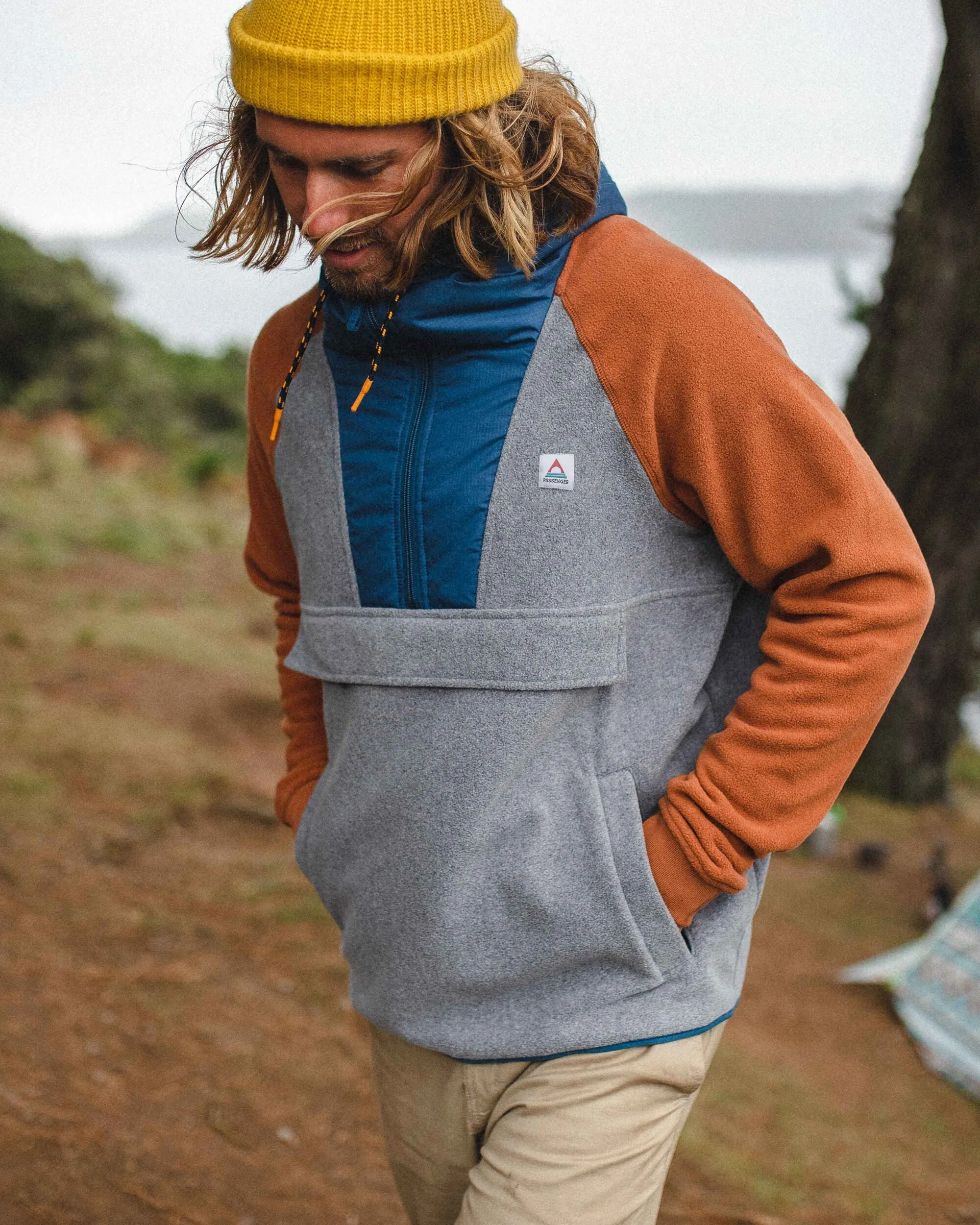 Woodland Hooded Half Zip Polar Fleece