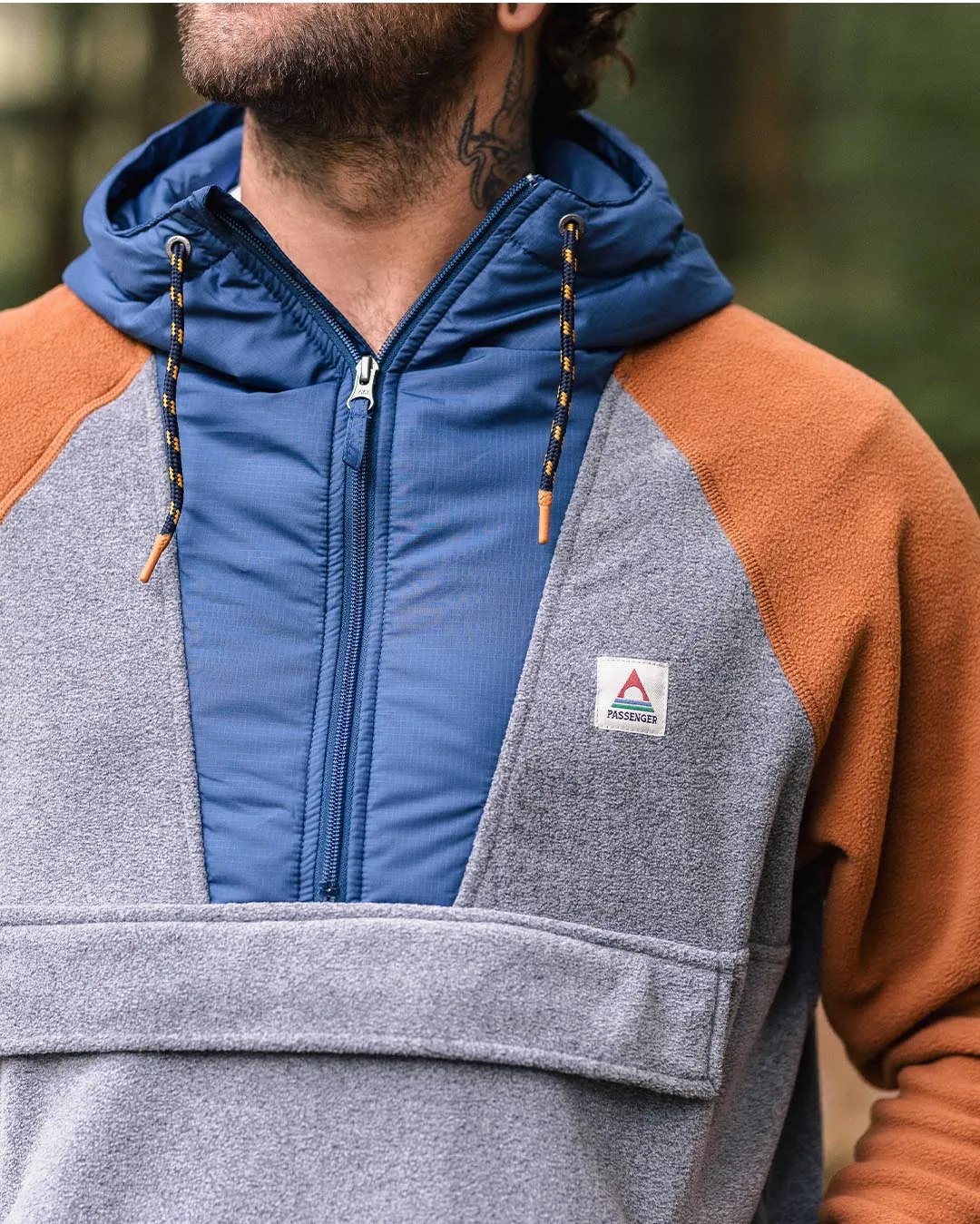 Woodland Hooded Half Zip Polar Fleece